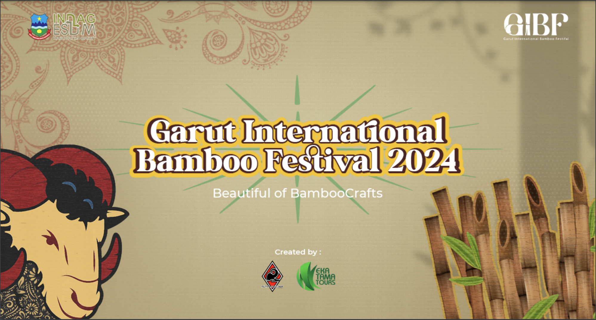 Garut International Bamboo Festival 2024 "Beautiful of Bamboo Crafts"